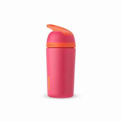 Owala 14oz Stainless Steel Flip™ Water Bottles Kids Pink | 6713-ASKQL